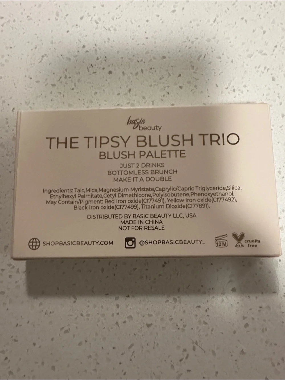 Basie Beauty Soft Pink Eyeshadow Palette - Neutral & Rose Tones